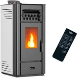 Luft- Pelletofen Anita 10 kW Sannover Weiß