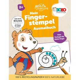 pen2nature Bobo Siebenschläfer Mein Fingerstempel-Ausmalbuch