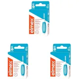 elmex Interdentalbürste blau (Größe 3, 0,6mm), 1 x 8 Stück - Interdentalbürsten für die Reinigung mittlerer Zahnzwischenräume (Packung mit 3)