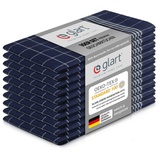 Glart 48BI2 10er Set Küchentücher 50x70 cm aus 100% Baumwolle in blau, OEKO-TEX Standard 100 zertifiziert, vorgewaschen für die Küche und Abwasch