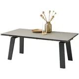 Stolkom Sp.z.o.o. Kulissen-Esstisch ausziehbar bis 300cm, grau, schwarz - 200/300x76x100 (BxHxT) grau|schwarz