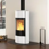 Spartherm Senso M H2O wasserführender Kaminofen Weiß / Weiß