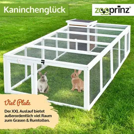 zooprinz Freigehege Comfort XL 218 x 46,5 x 100 cm Weiß