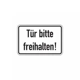 König Werbeanlagen Türschild Tür bitte freihalten! 100 x 150 mm