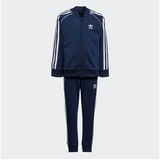 adidas Trainingsanzug ADIDAS ORIGINALS "ADICOLOR SST" Gr. 116, blau (night indigo) Kinder Sportanzüge Trainingsanzüge