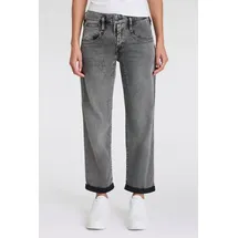 Herrlicher 5-Pocket-Jeans Shyra Tap Denim Brushed mit umgeschlagenem Saum grau 27