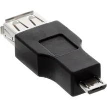 InLine USB-Micro auf USB-A Adapter Schwarz