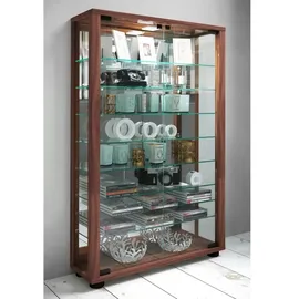 VCM Vitrine Lumo 59 x 91,3 x 18 cm Braun
