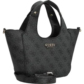 GUESS Calista 2 in 1 Mini Tote Coal Logo