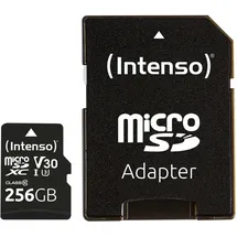 Intenso microSDXC 256GB C10 UHS-I Professional + Adapter