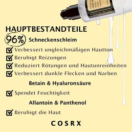 Cosrx Gesichtsserum Schneckenschleim Hyaluron Advanced Snail 96 Mucin Essence 100 ml
