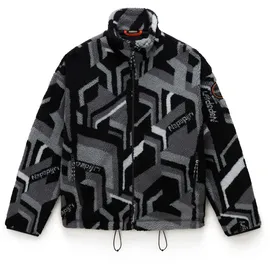 Napapijri Fleecejacke Fiemme grau / hellgrau / schwarz / naturweiß XL