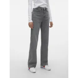 High-waist-Jeans »VMTESSA HR WIDE JEANS RA206 GA NOOS«, Gr. 32 - Länge 32, Medium Grey Denim, , 92993638-32 Länge 32