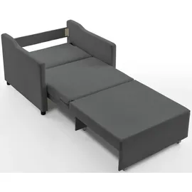 Atlantic Home Collection XXL-Sessel "Anella", grau, B:93cm H:85cm T:92cm, ATLANTIC HOME COLLECTION, Sessel, mit Cord-Bezug, mit Schlaffunktion, frei im Raum stellbar