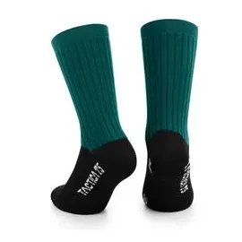 Assos tactica t5 unisex mtb socke schwarz grun - 35-38