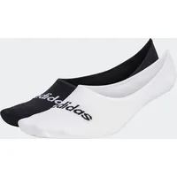 Adidas Thin Linear Ballerina Socken, 2 Paar White /