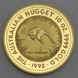 Goldmünze 10oz Känguru 1992 Australian Nugget (Australien)