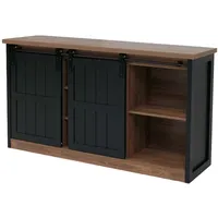 Mendler HWC-K75 Highboard 84x150x40cm braun