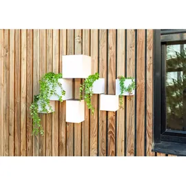 Newgarden Wally Quader-Wandlampe Kunststoff 12x12x18 cm Solar mit Dämmerungssensor weiß
