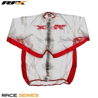 RFX Sport RFX Regenjacke (Transparent/Rot) - Größe M, transparent