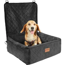 VEVOR Hunde Autositz Vorder/Rücksitz Hundesitz Auto 600x500x670mm 18kg Schwarz