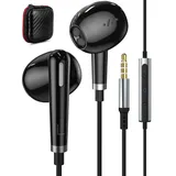 ACAGET In-Ear-Kopfhörer mit Kabel für Redmi Note 12 Pro+ 11 11S 10S 3,5mm Kopfhörer mit Kabel, Sport In Ear Kopfhörer mit Mikrofon Lautstärkeregler für Samsung Galaxy A15 A12 A14 A23 A52S A72 A52 S10+