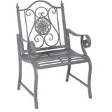 Hti-Living Valentine Gartenstuhl 64 x 54 x 96 cm grau