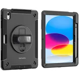 4smarts Rugged Case Grip für iPad 10.9 (10. Generation) Schwarz