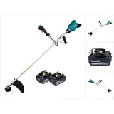 Makita DUR 369 AT2 Akku Freischneider 36 V ( 2x 18 V ) 43 cm Brushless + 2x Akku 5,0 Ah - ohne Ladegerät