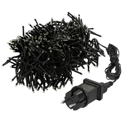 ECD Germany 8,4 m LED Lichterkette Lichtvorhang Clusterlichterkette Warmweiß 1152 LED