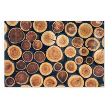 Tulup Glasplatte Rechteck 60 x 40 x 0,4 cm Braun