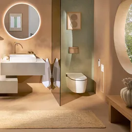 Hansgrohe LavaPura Element S Wand-Dusch-WC mit WC-Sitz Weiß