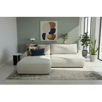 TRENDMANUFAKTUR Eckcouch Polyester 3-Sitzer Grau