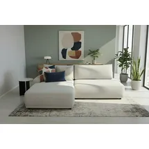 TRENDMANUFAKTUR Eckcouch Polyester 3-Sitzer Grau