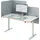 Leitz Tischtrennwand 60 x 70 cm grau