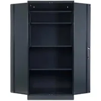 Proregal Stahlschrank, Anthrazit, Metall, Rechteckig, 92x195x60 cm, Arbeitszimmer, Aktenschränke