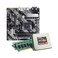 Mainboard Bundle | AMD Ryzen 7 5700X 8x3400 MHz, ASUS Prime B450M-K II, 32 GB DDR4-RAM, 1x M.2 Port, 6X SATA 6Gb/s, USB 3.2 Gen2 | Tuning Kit | CSL PC Aufrüstkit