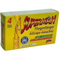 0618455308222 4 Supermann Fliegenfänger Fliegenfalle Leimfalle Insektenfalle