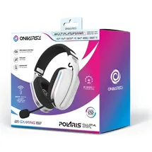 oniverse Polaris, Verkabelt & Kabellos, Gaming, 225 g, Kopfhörer, Schwarz, Weiß - Schwarz/Weiß