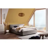 Meise Möbel meise.möbel Polsterbett »Cube«, wahlweise mit Matratze und Bettkasten, grau