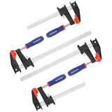 luxuskollektion Schraubzwinge 4 Stück Stahl/Nylon 150 mm/300 mm bunt
