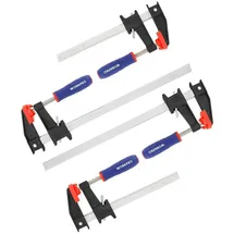 luxuskollektion Schraubzwinge 4 Stück Stahl/Nylon 150 mm/300 mm bunt