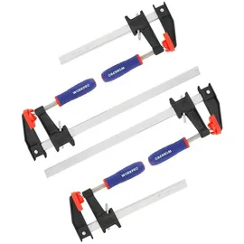 luxuskollektion Schraubzwinge 4 Stück Stahl/Nylon 150 mm/300 mm bunt