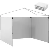 Vallsero Pavillon-Seitenwand,, Weiß, Kunststoff, Freiform, 25x13.5x32 cm, Sonnen- & Sichtschutz, Pavillons & Pergolas, Pavillons