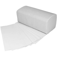 Papierhandtücher Hochweiß Premium | 4.000 Blatt | 2-lagig 25 x 23 cm | ZZ/V-Falz Falthandtücher geeignet für Handtuchspender | Ideal für Gastronomie, Krankenhäuser, Praxen uvm.