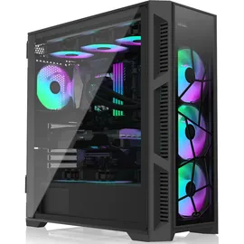 RAIJINTEK PONOS Ultra Midi-Tower, Tempered Glass - schwarz