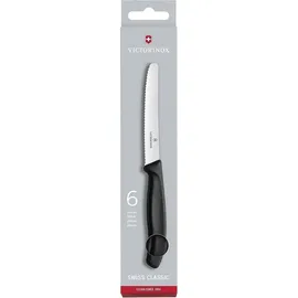 Victorinox Swiss Classic Tomatenmesser 11 cm 6-tlg. Schwarz/Silber