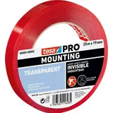 Tesa Montageband Mounting PRO Transparent 66965 transp.L.25m B.19mm TESA