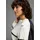LAURA SCOTT Strickkleid Gestreift Beige/Weiß/Navy 44
