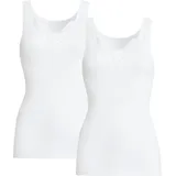CON-TA Damen-Unterhemd 2er-Pack weiß Größe 42 - 42